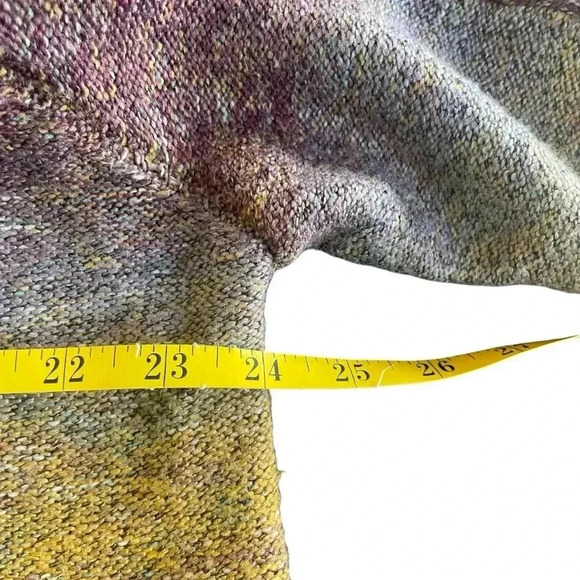 db Established 1962 Women’s Plus Rainbow Striped Sweater 3X Rounded  3/4 Sleeve - Picture 8 of 10